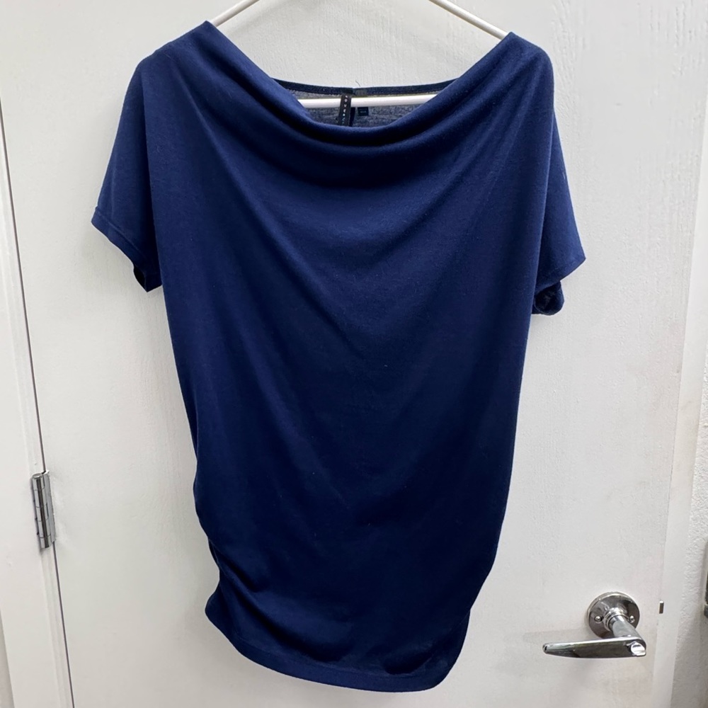 Slouchy top cotton blouse